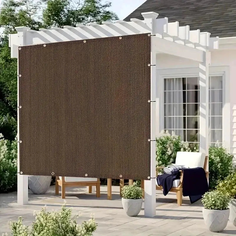 Outdoor Sun Shade Net | Durable Brown Canopy | UV Protection | Multiple Sizes