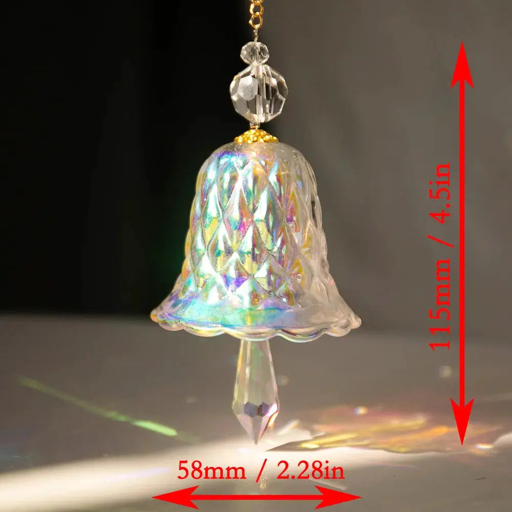 Rainbow Crystal Wind Chime Window Hanging Bell Glass Pendant Sun Catcher Christmas Decoration Home Decoration Garden Decoration from PriceLows™