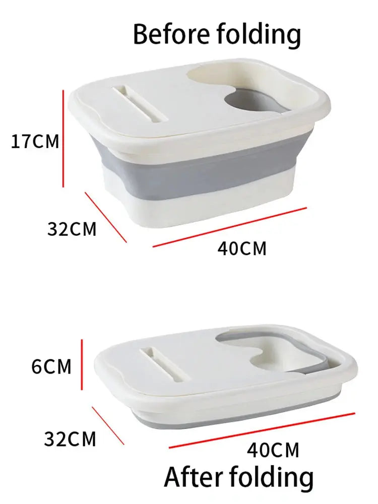 Foldable Foot Bath Bucket | Spacious Soaking Basin | 43cm Size