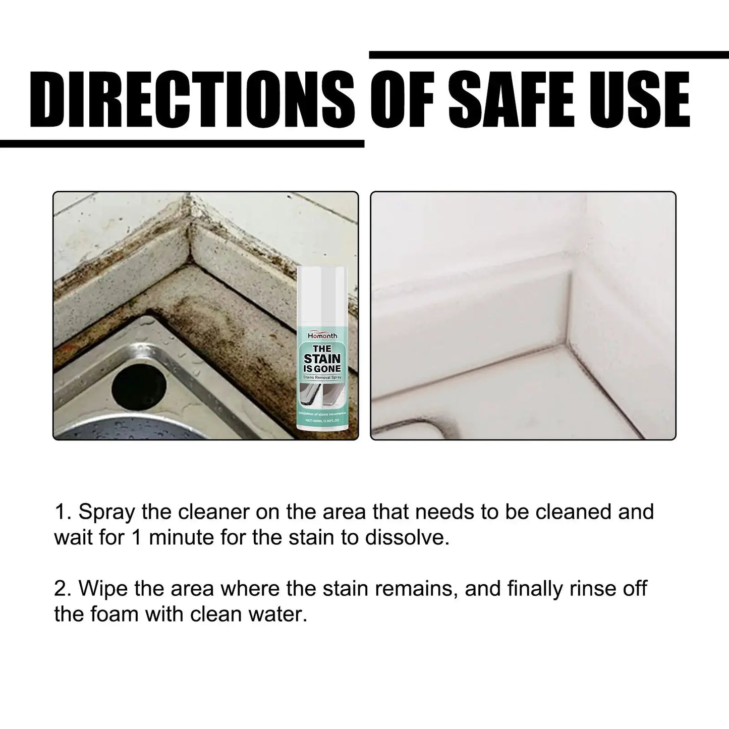 RV decontamination spray, decontamination and brightening car interior dirt cleaning multi-functional cleaning spray from PriceLows™