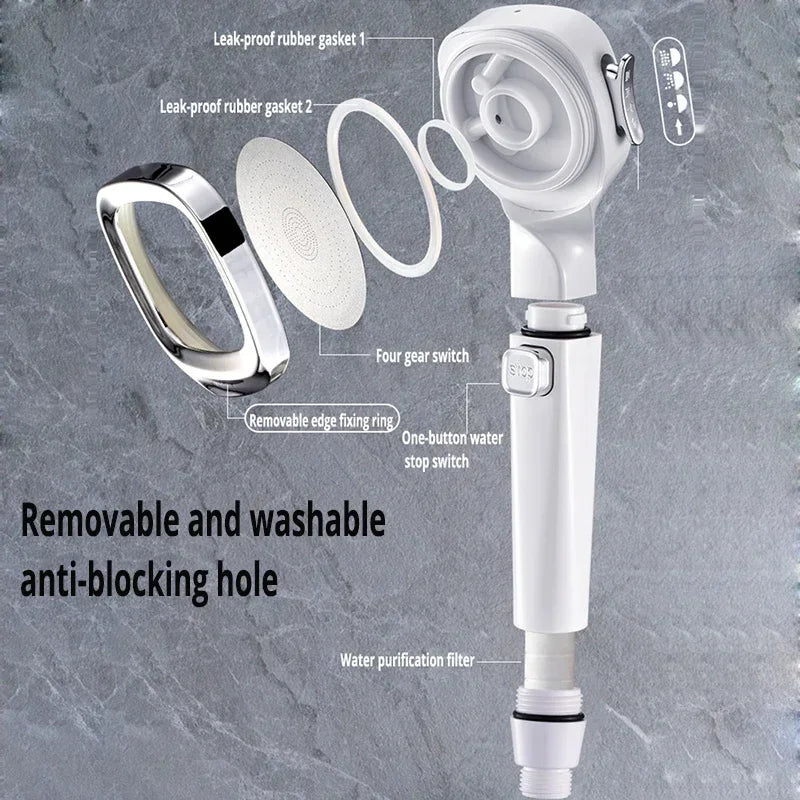 Shower Head | High Pressure | Water Saving | 3 Modes