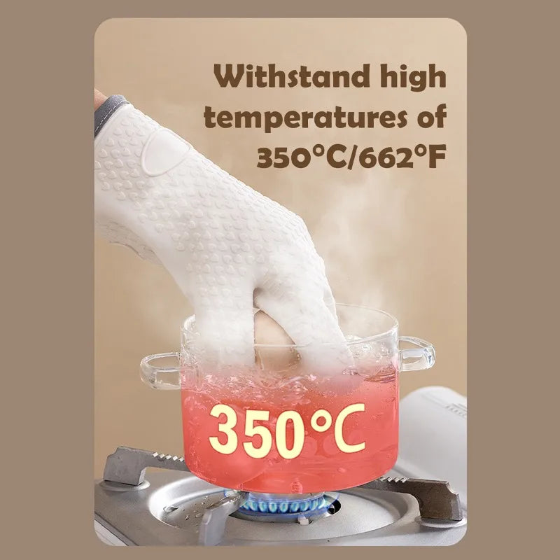 Oven Mitts | Silicone Heat Resistant | Non Slip Insulated | 1pc Ambidextrous