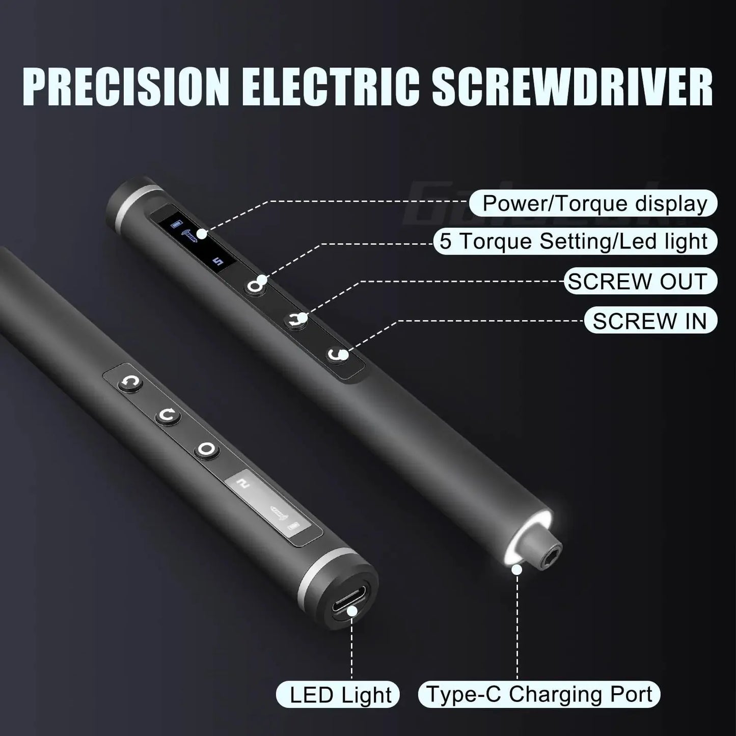 49 in 1 Electric Screwdriver Set 5 Torque Settings Precision Power Tool Magnetic Screw Driver Bits for iPhone Glasses Watch PC from PriceLows™