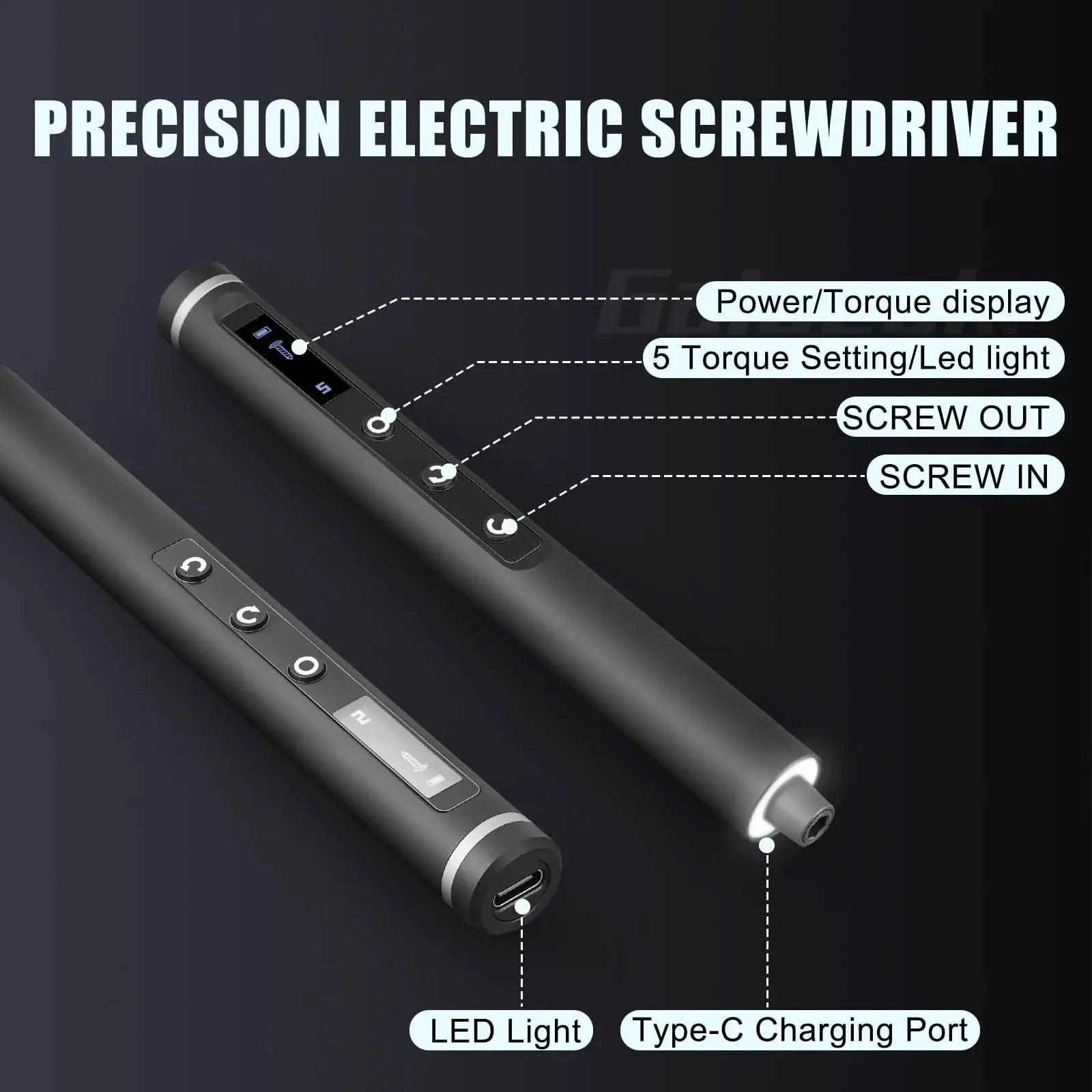 49 in 1 Electric Screwdriver Set 5 Torque Settings Precision Power Tool Magnetic Screw Driver Bits for iPhone Glasses Watch PC from PriceLows™