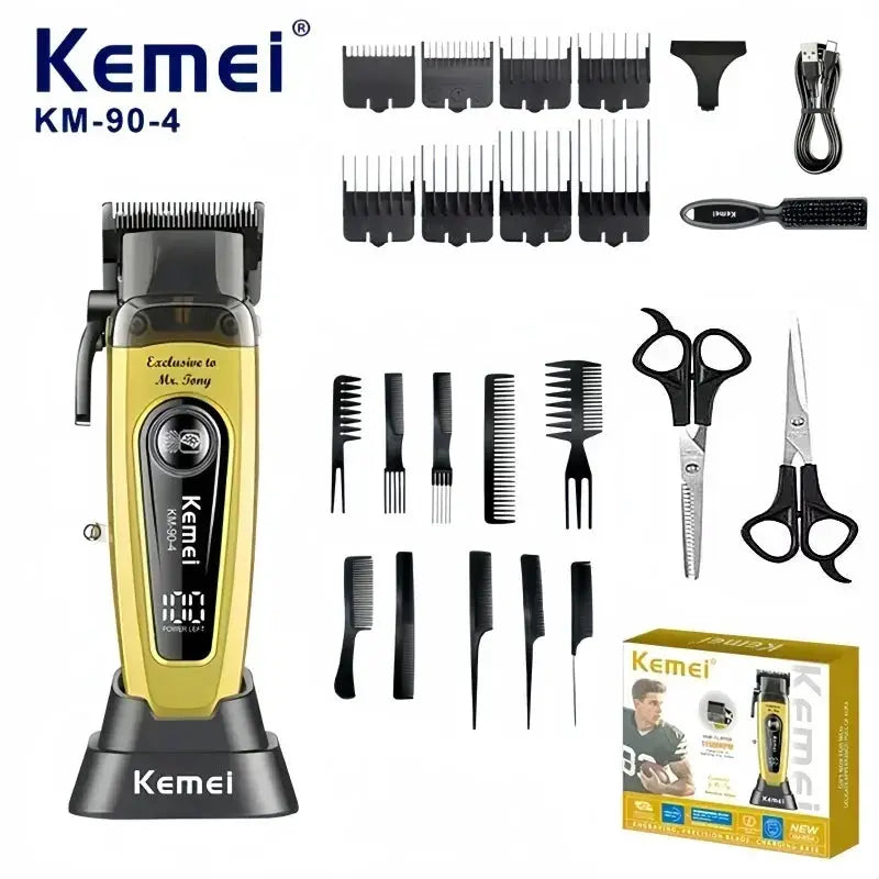 Kemei Cordless Hair Clipper | Brushless Motor | 90Min Battery Unisex