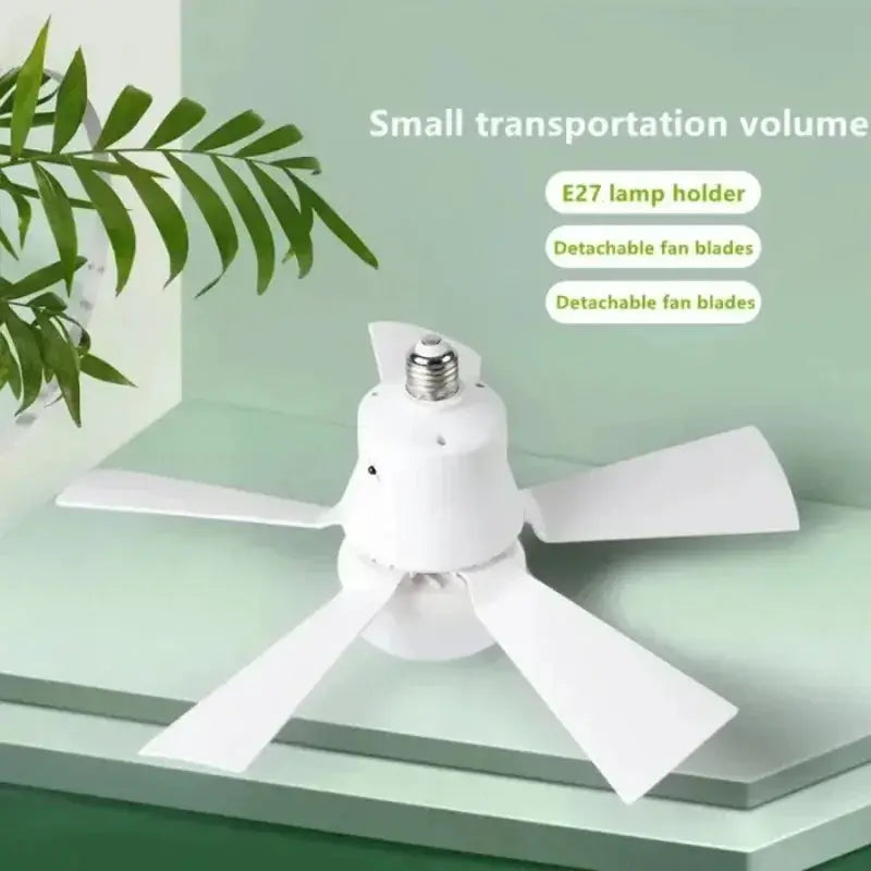LED Ceiling Fan Light | 60W | Remote Control | E27 Socket, AC85-265V