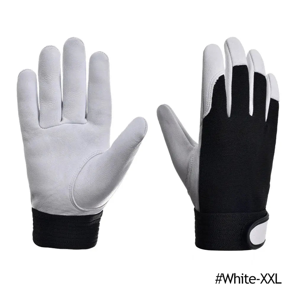 Cowhide Leather Work Gloves Safety Labour Protection Garden Sports Motorcycle Driver Workers Work Welding Wear-resistant Gloves from PriceLows™