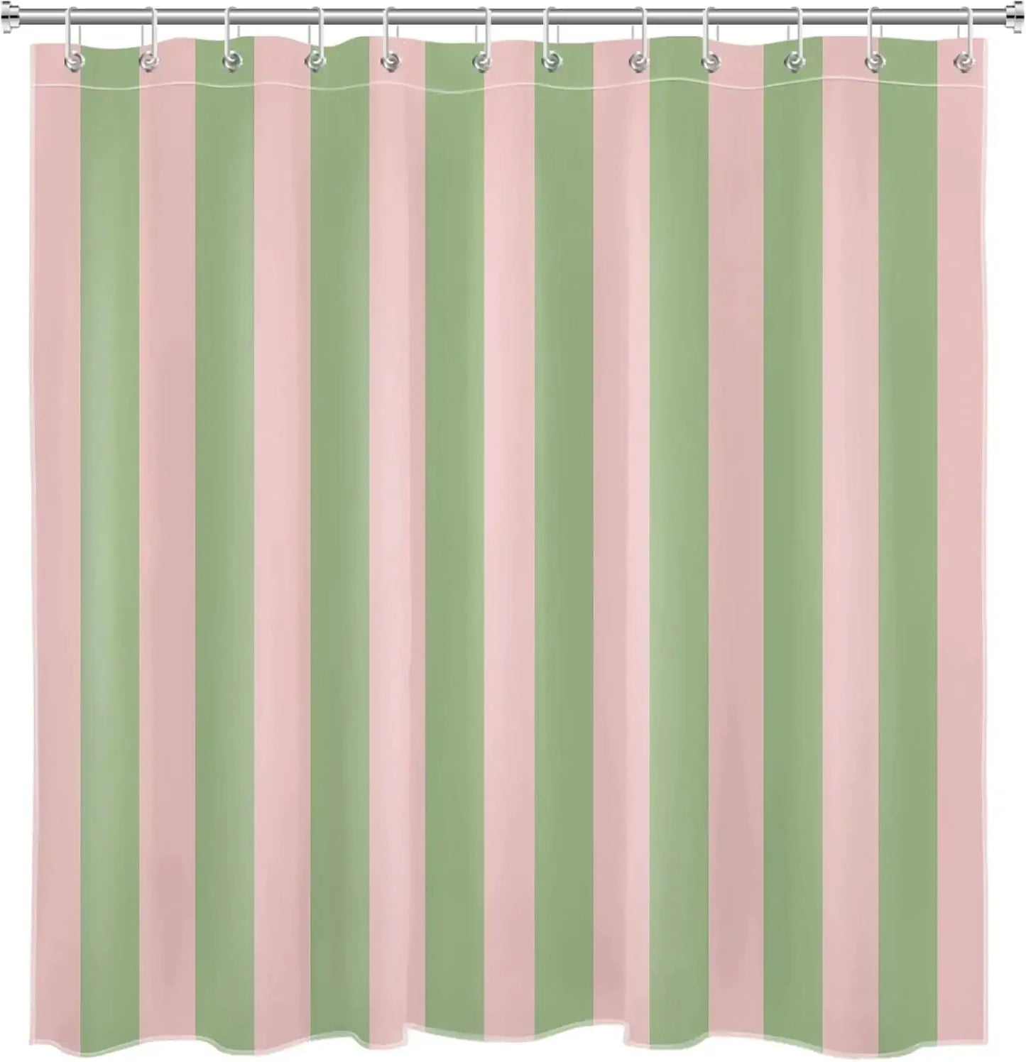 Pink and Orange Shower Curtain Abstract Bohemian Fabric Shower Curtain with 12 Hooks Waterproof Bathroom Decoration from PriceLows™