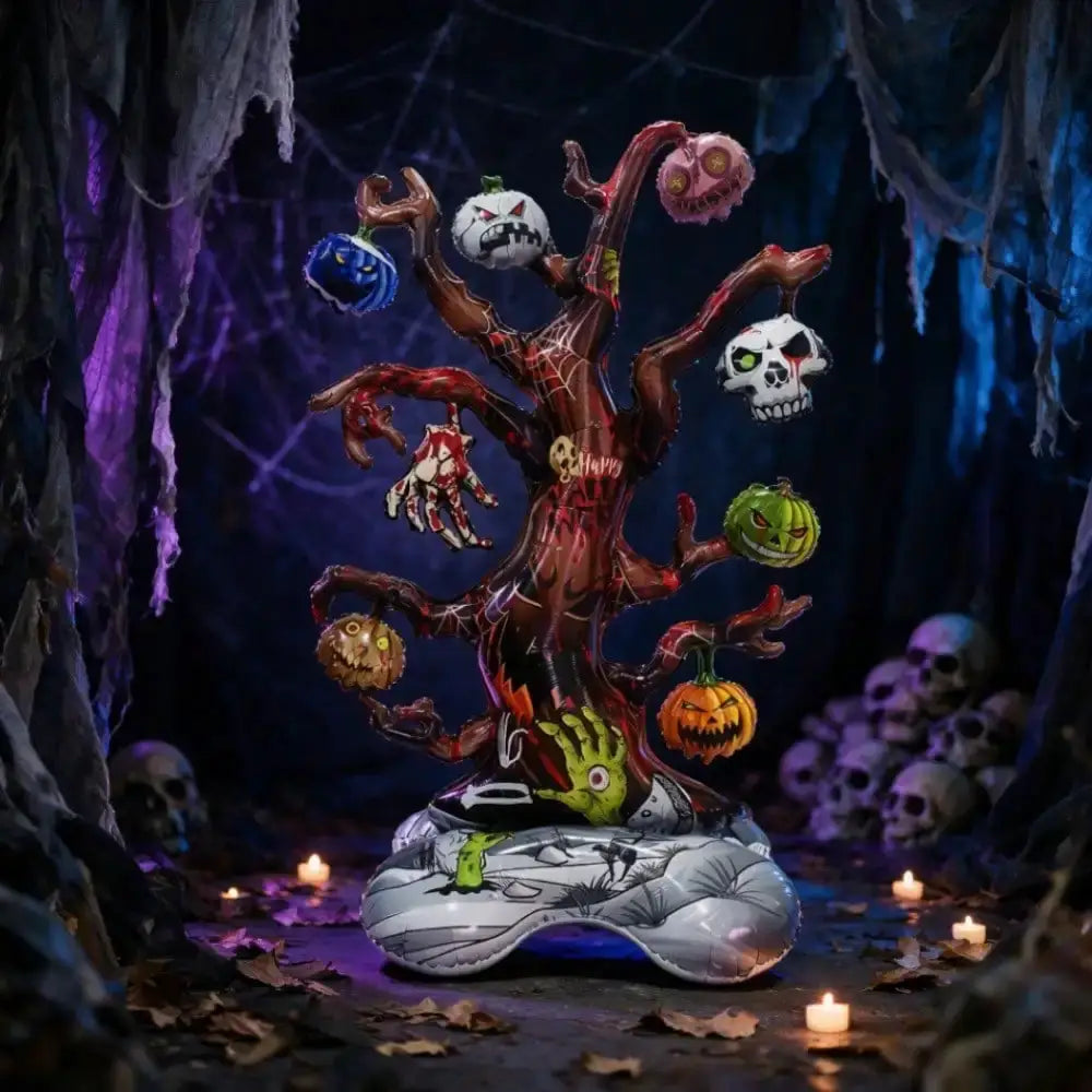 Standing Halloween Foil Balloon | 3D Self Standing | Spooky Tree Design
