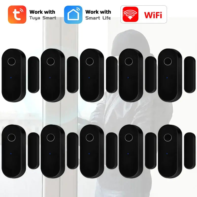 Tuya WiFi Door Window Sensor Smart Life APP Control Home Security Burglar Alarm Close Open Detector Work With Alexa Google Voice from PriceLows™