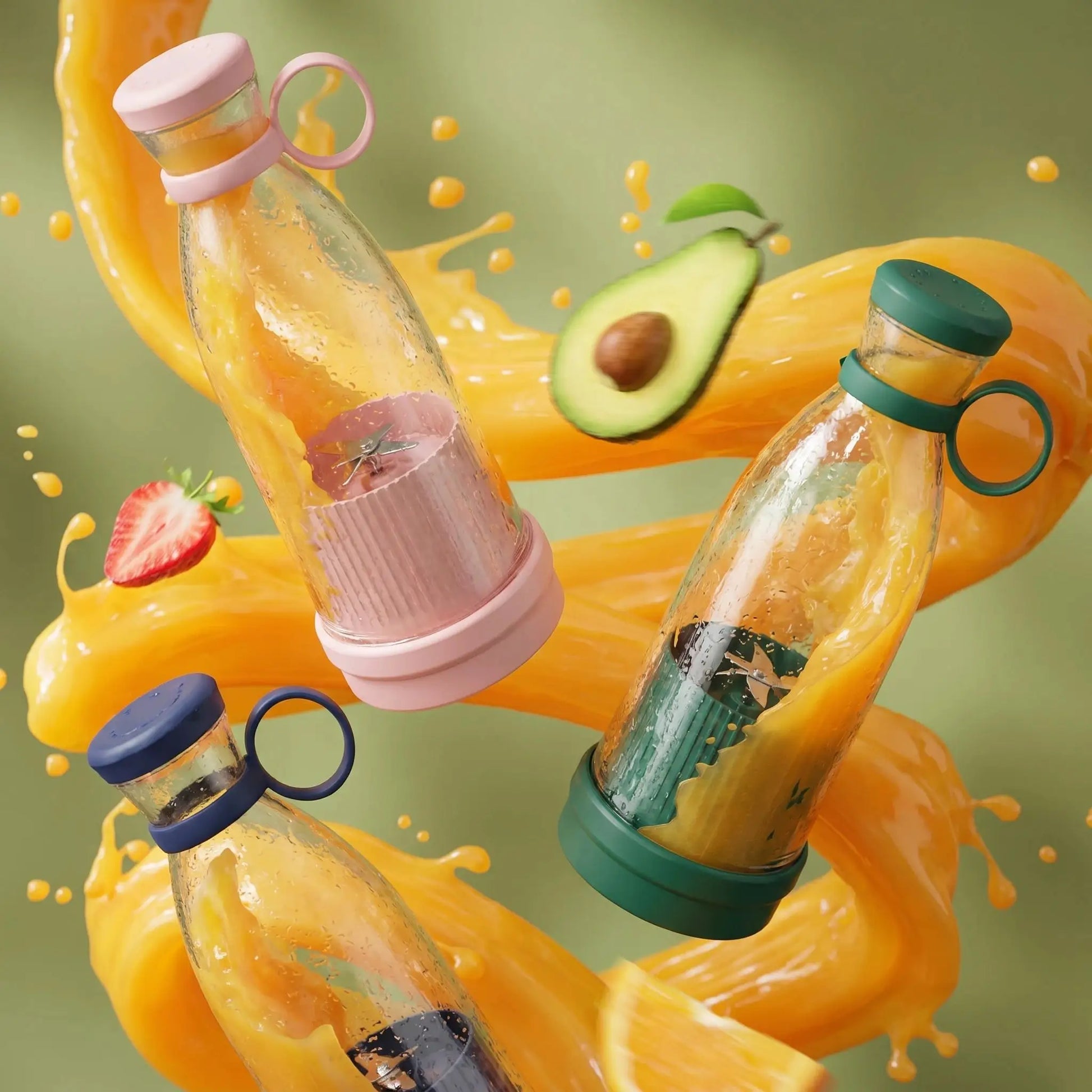 Portable Electric Juicer Cup with 6 Blades USB Mini Milkshake Blender Fresh Fruit Milk Mixing Tool for On-the-Go from PriceLows™