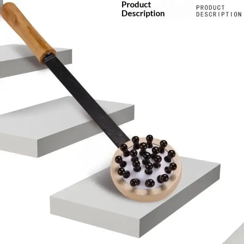 Wooden Massage Hammer | Ergonomic Design | Handheld Body Massager