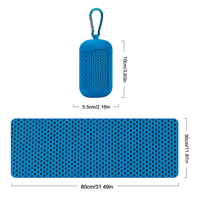 Cooling Towel | Microfiber Fabric | Instant Refresh | Compact Pouch