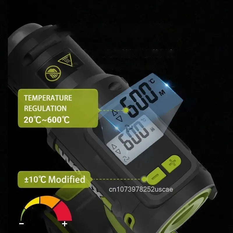 Worx Hot Air Gun LCD Temperatures Adjustable Heat Gun Thermal Blower Shrink Wrapping Univeral 20V Green[Non battery and Charger] from PriceLows™