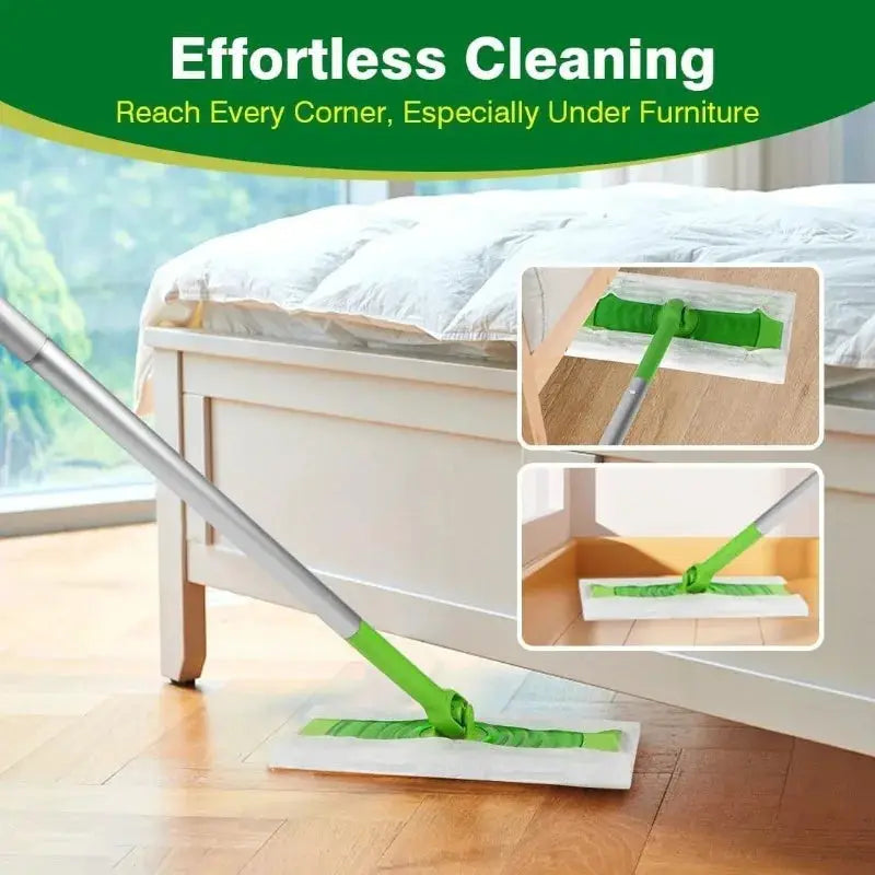 30pcs Multi-Surface Microfiber Disposable Mop Cloths | Wet & Dry Use from PriceLows™