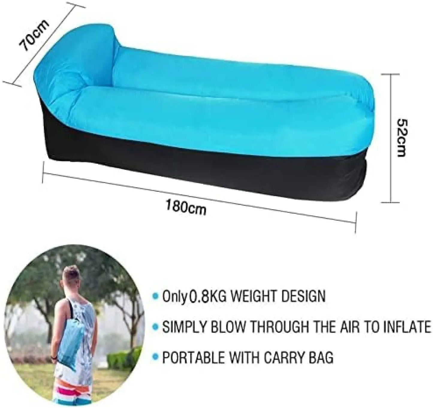 Air Sofa Bed | Size 240x70 cm | Outdoor Waterproof | Beach Sofa