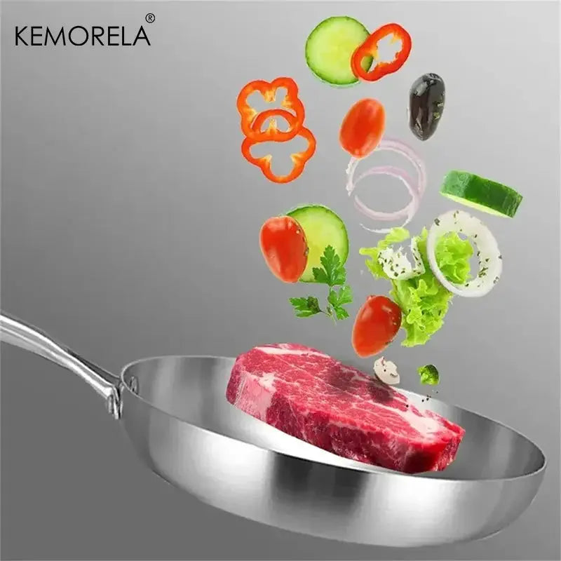 Frying Pan Set | 304 Stainless Steel | Non-Stick Coating | 22/24/26/28 cm