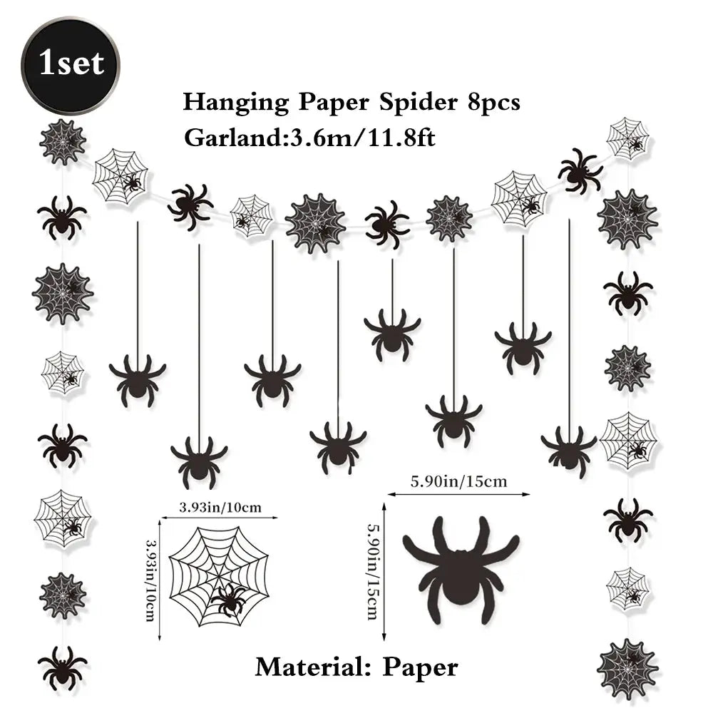 Halloween Decor Set | Paper Material | Hanging Items | Assorted Designs