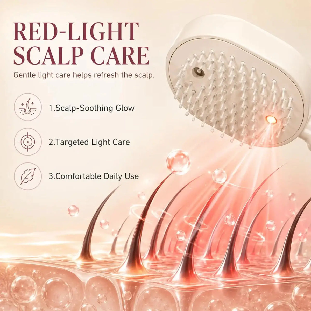 Electric Spray Comb | Rechargeable Steam | Air Cushion Massage Brush