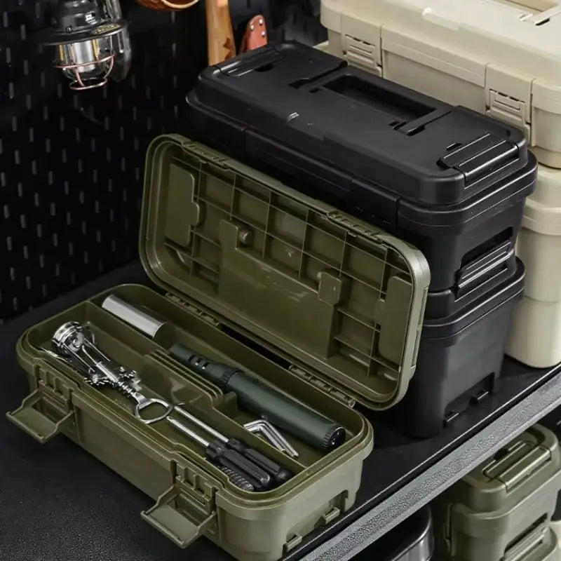4L/6.5L Stackable Bins Storage Connectable Toolbox Multiple Functions Storage Boxes & Bins Plastic Container Storage from PriceLows™