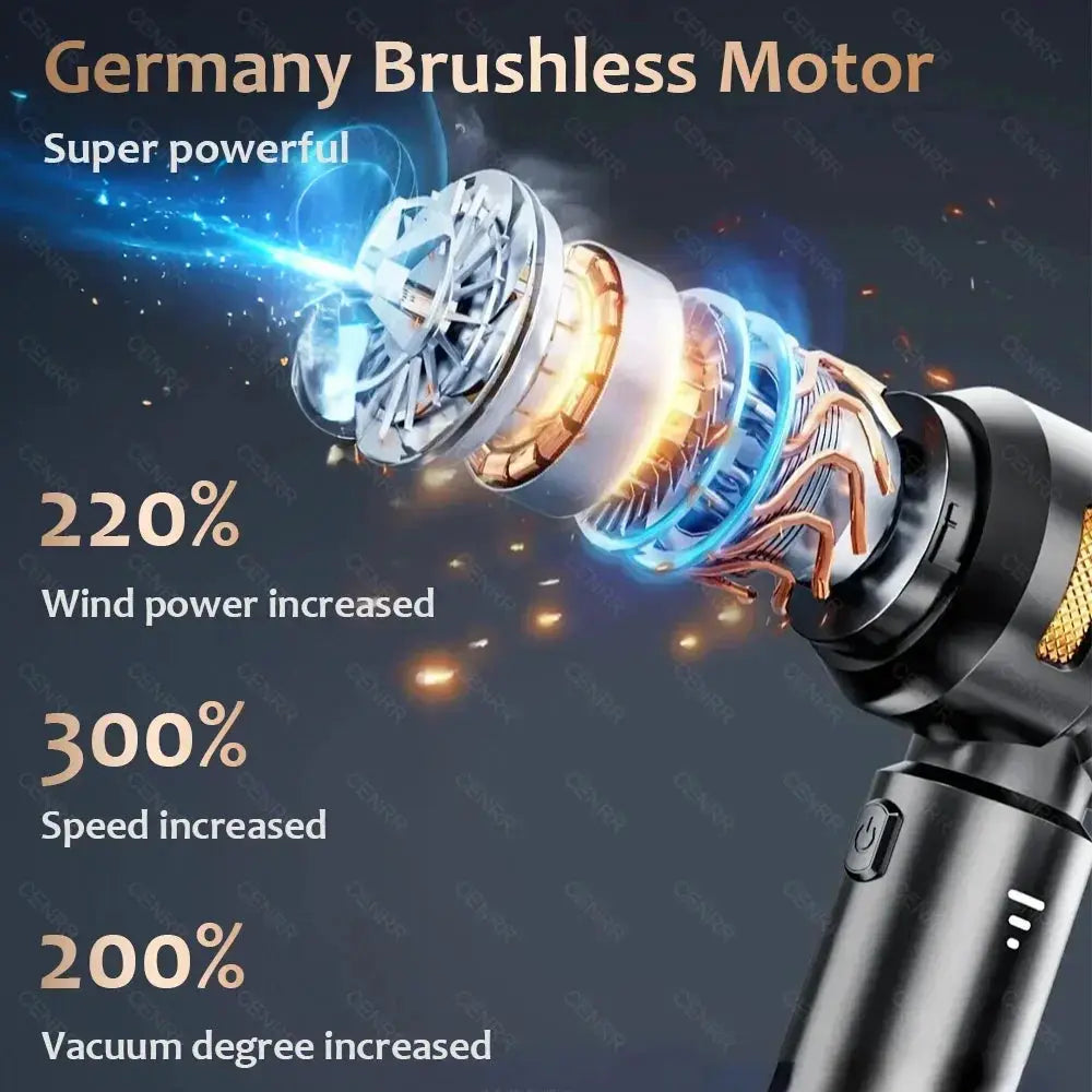 Car Vacuum Cleaner | Wireless Handheld | Battery Powered | Compact Size