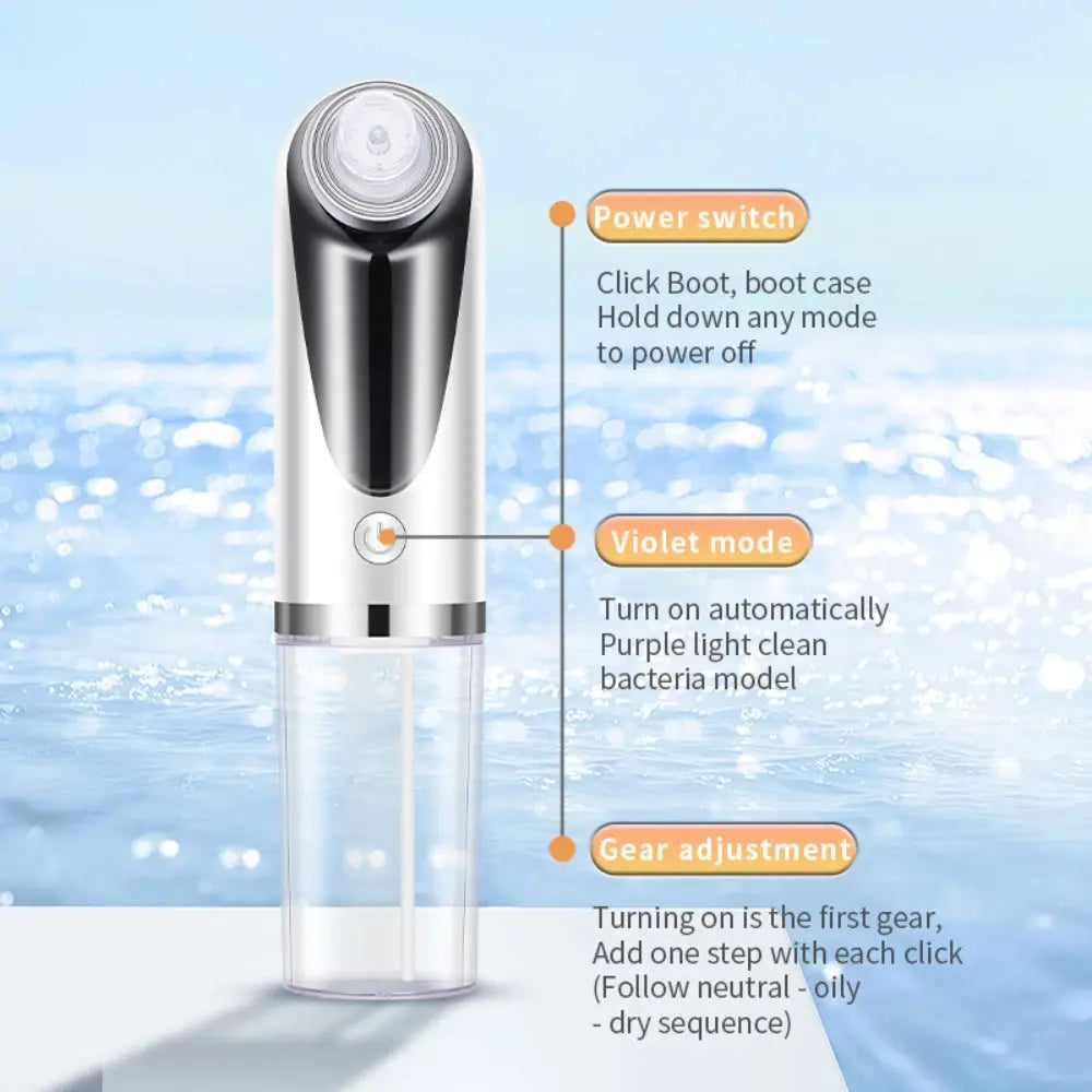 Blackhead Remover Electric Black Head Remover Pore Vacuum Cleaner Micro Small Bubble Rechargeable Water Cycle Black Dot Remove from PriceLows™