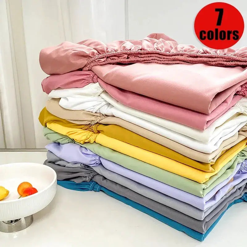 Fitted Sheet | Brushed Finish | Deep Pocket | Solid Color