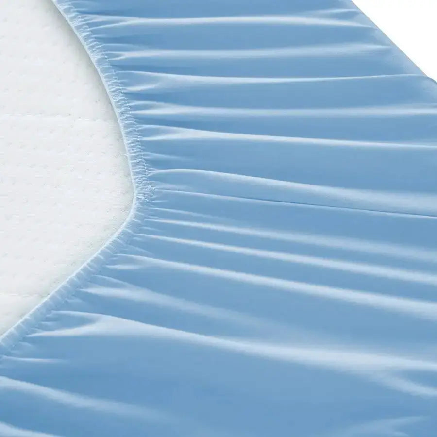Hospital Bed Sheets Set 6 Piece for Home Use and Hospital Use 2 Fitted Sheets 36809, 2 Flat Sheets and 2 Pillowcases, Blue from PriceLows™