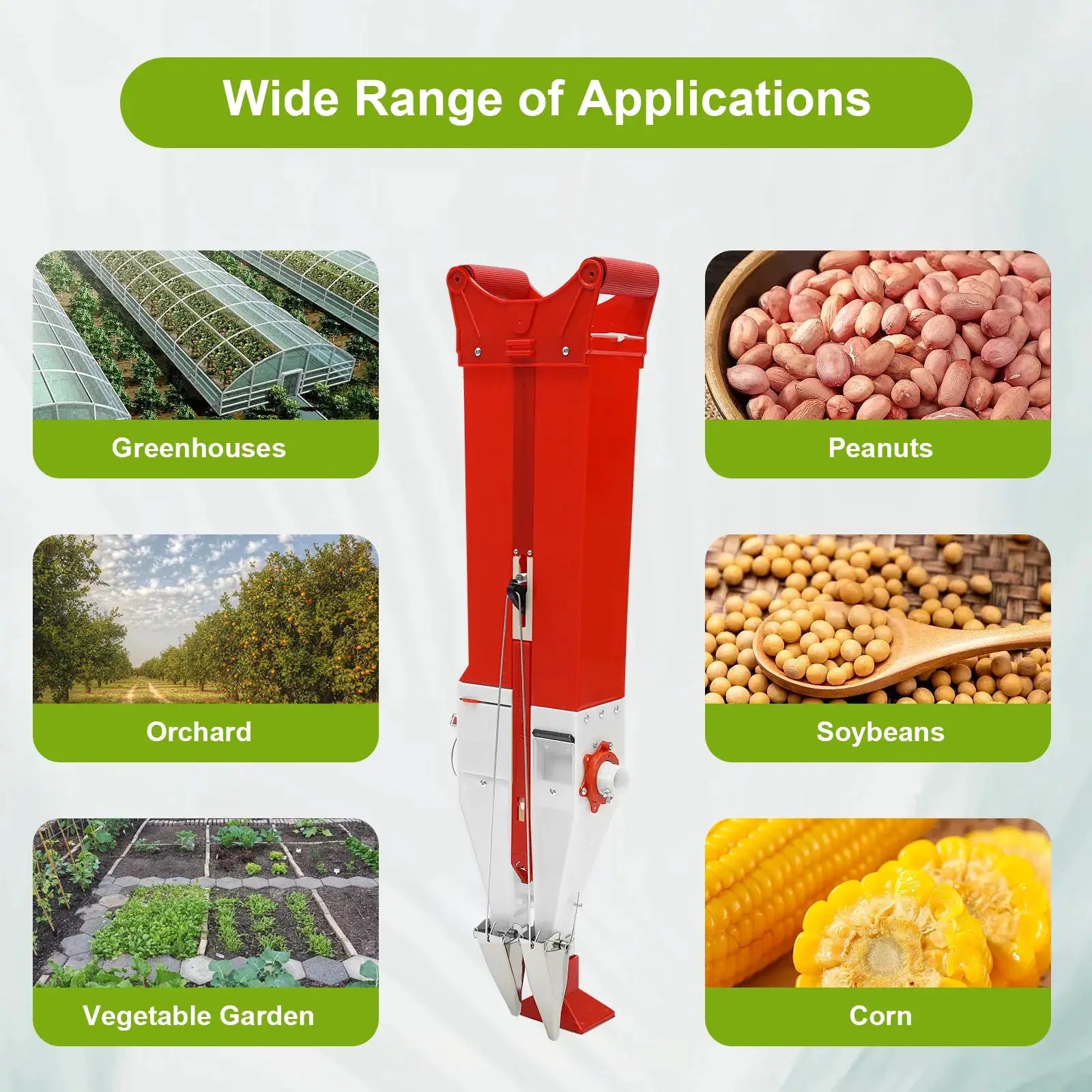 Integrated Seeding and Fertilizing Tool| Soybeans, Corn and Peanuts Agricultural Seeder from PriceLows™