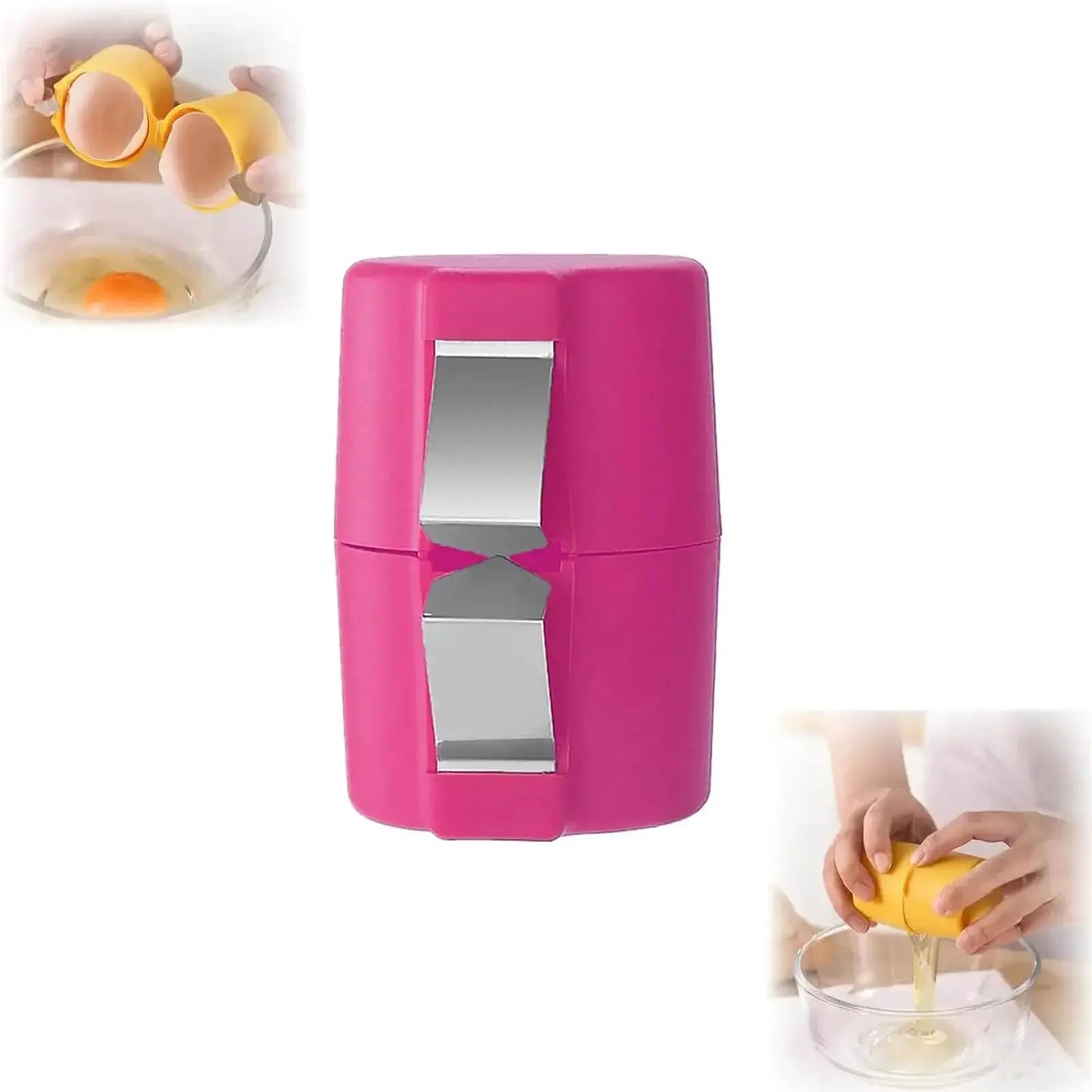 1/2pcs Multifunctional Egg Shell Opener Handheld Egg Cracker Separator Tool Eggshell Cutter Easy Open Kitchen Gadget for Raw Egg from PriceLows™
