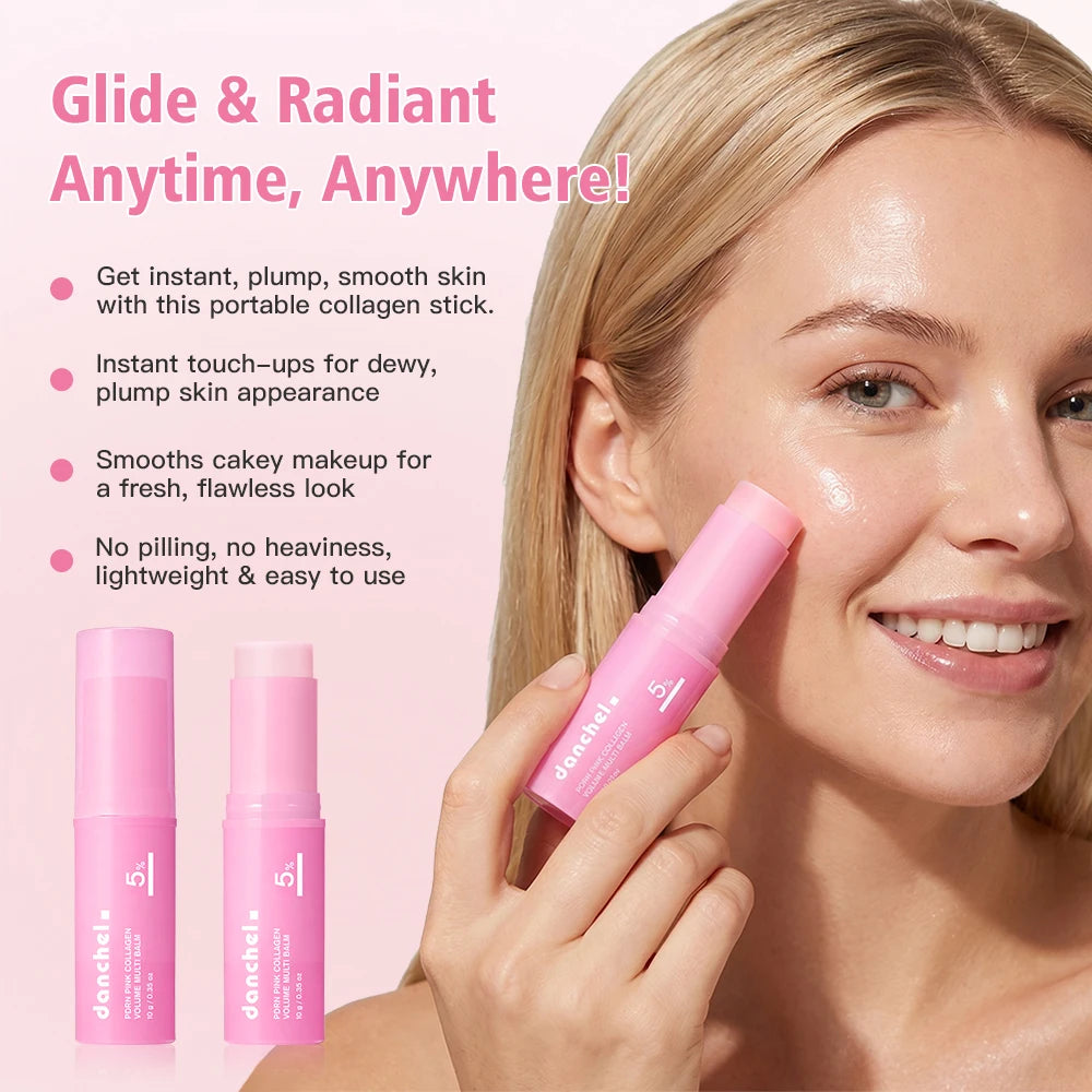 Collagen Balm Stick | PDRN Pink Blend | Deep Hydrating Glow | Face Eye Lip