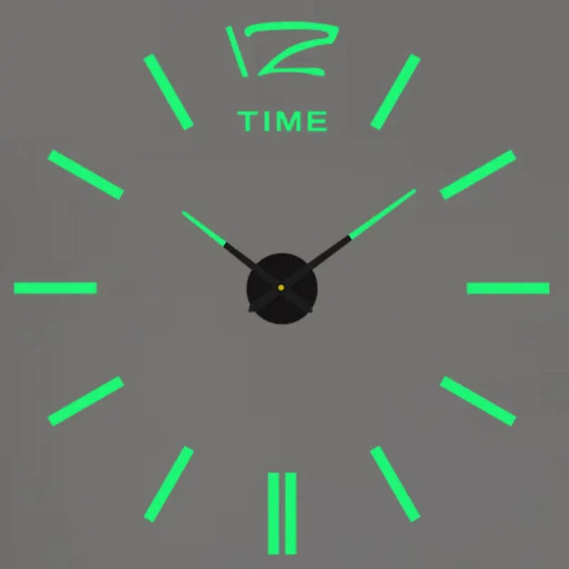 2023 Modern Design Large Wall Clock 3D DIY Quartz Clocks Fashion Watches Acrylic Mirror Stickers Living Room Home Decor Horloge from PriceLows™