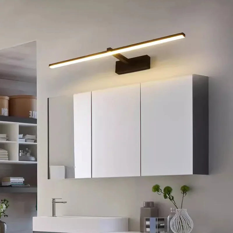 LED Mirror Lights | Wall Mounted Bath Lamp | Waterproof Iron | Black White