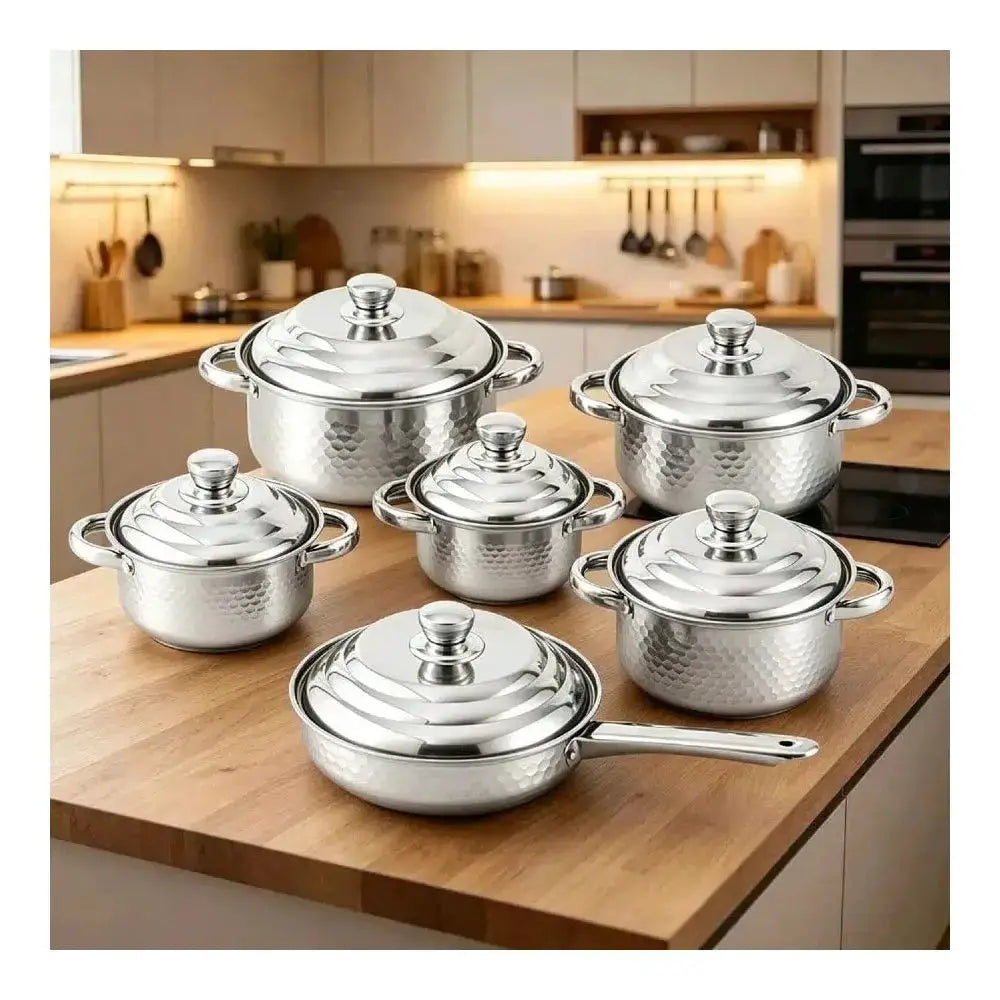 Cookware Set, Made Of Stainless Steel, NonStick, Kitchen Cookware Set, NonStick Cooking Set, All Kinds Of Pots And Pans To Meet from PriceLows™