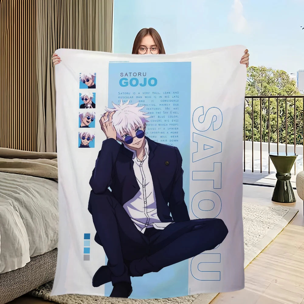 Blanket | Polar Fleece | Printed Anime Pattern | Small