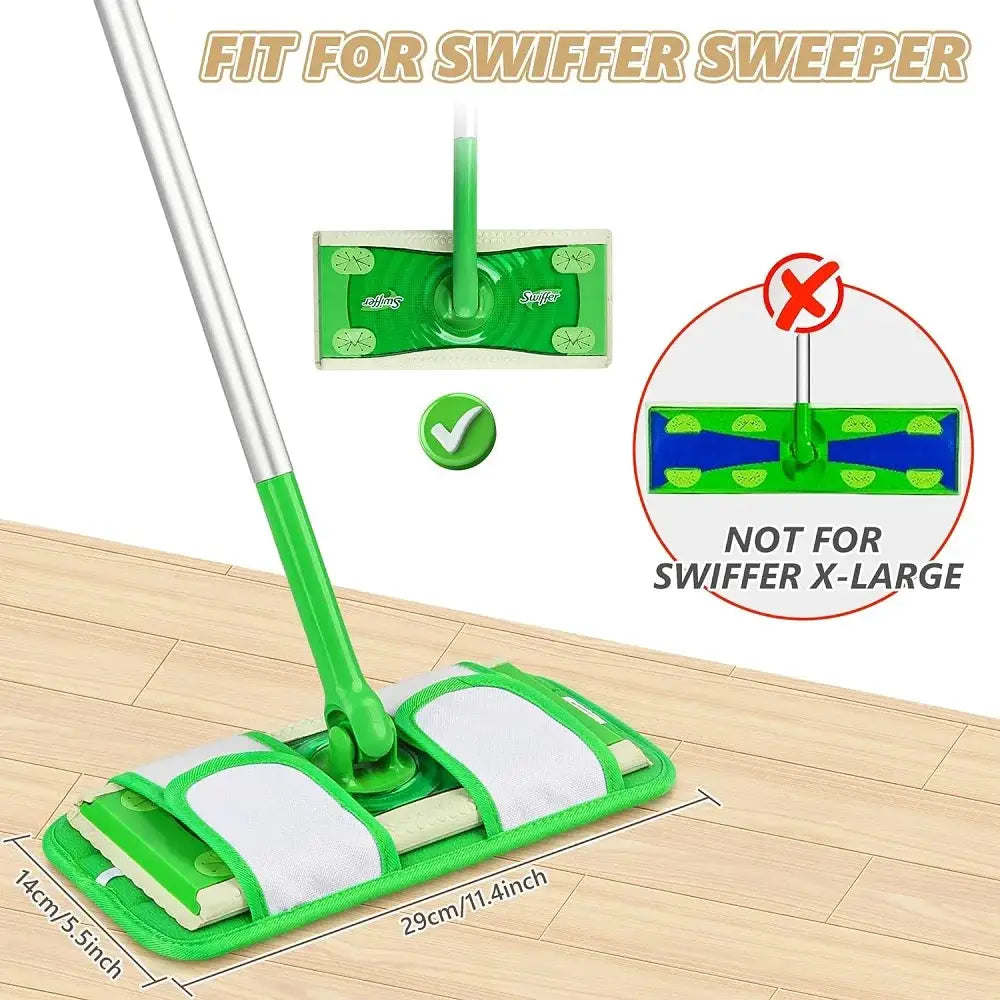 1pc Reusable Mop Pads for Swiffer Sweeper Washable Microfiber Wet Pads Refills Dry Sweeping Cloths for Wet Dry Floor Cleaning from PriceLows™