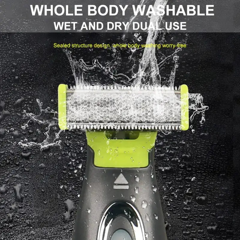 Electric Shaver | Stainless Steel Blade | Wet and Dry Use | One Size