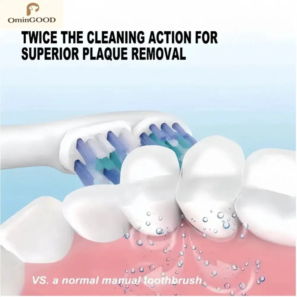 4-24pcs Dual Clean Replacement Brush Head Compatible with OralB Electric Toothbrushes Fit 100 500 1000 2000 3000 5000 6000 7000 from PriceLows™