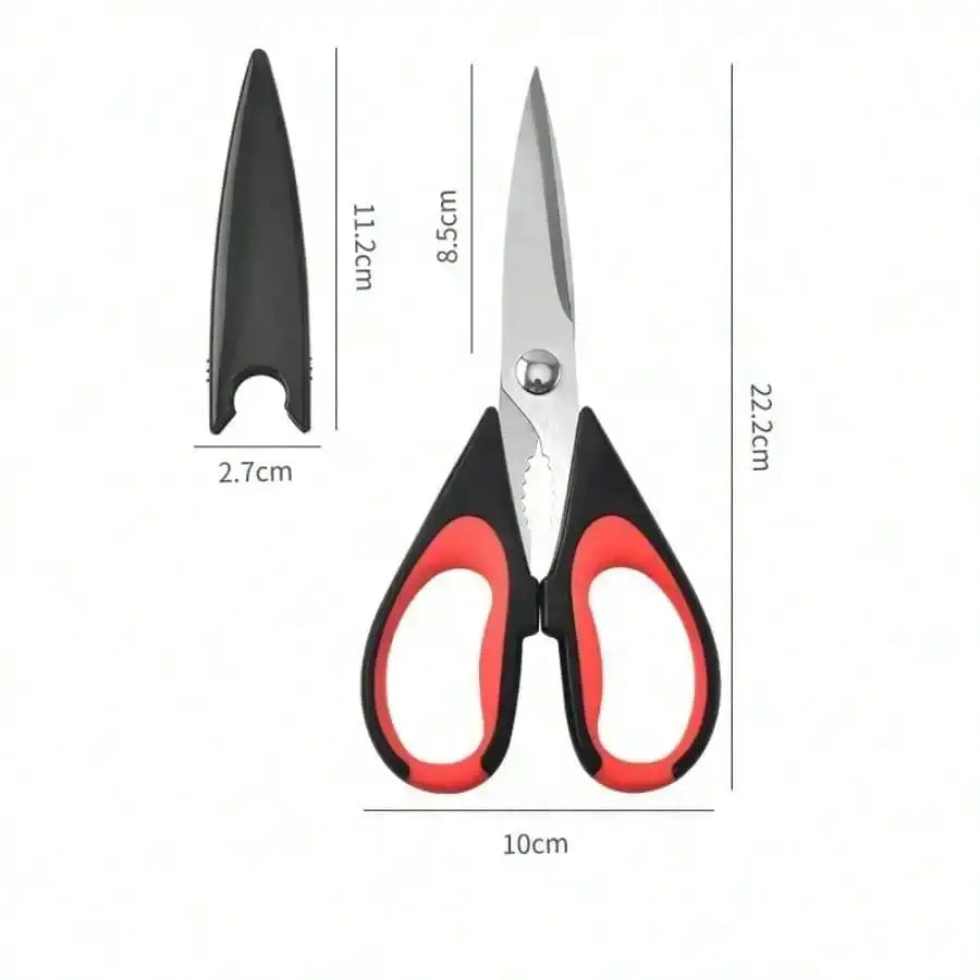 1 Unit Heavy-Duty Kitchen Scissors, Slicing Turkey Bones Grilling All-Purpose Culinary Shears, Stainless Steel Meat Scissors from PriceLows™