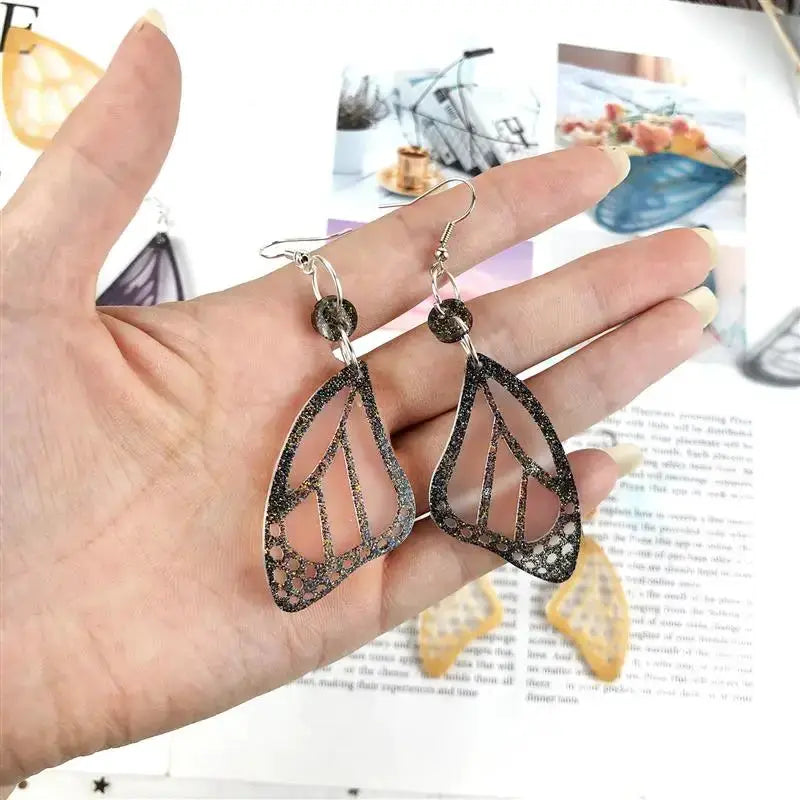 Silicone Resin Mold | Butterfly Wing Design | 3 Sizes | Earring Casting Tool