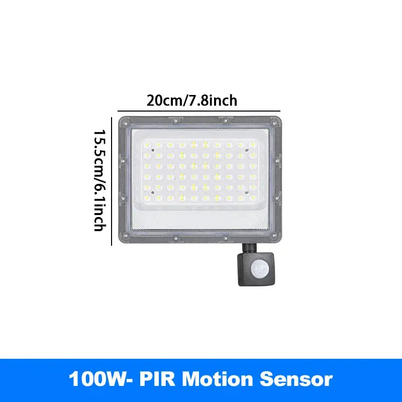 LED Flood Light | PIR Motion Sensor | IP66 Waterproof | 220V 50W-500W