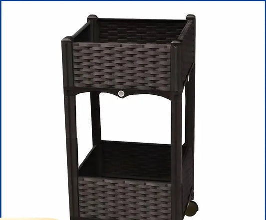 Raised Beds with Wheels Standing Planter Beds for Outdoor Plants Tomato Flower Vegetable from PriceLows™