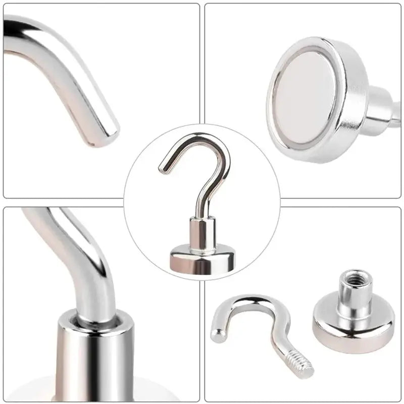 1-40PCS Strong Magnetic Hooks Multi-Purpose Storage Hooks Home Kitchen Bar Storage Hooks Key Storage Hooks Bathroom Hangers from PriceLows™