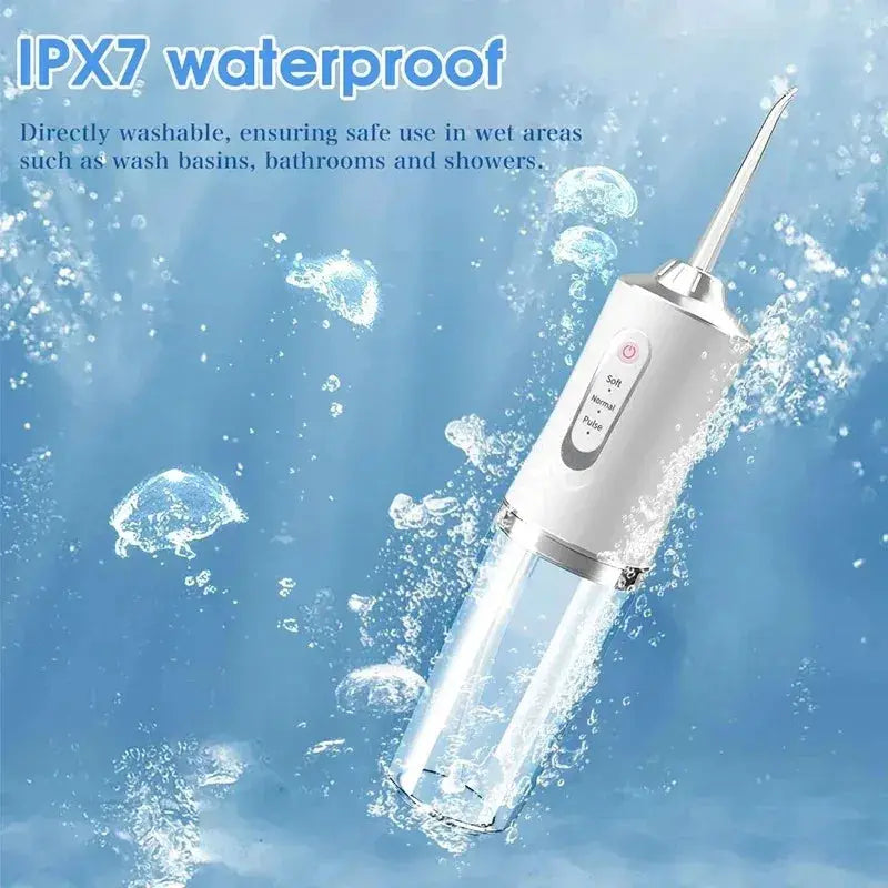 Water Flosser | IPX7 Waterproof | Ultrasonic Jet 3 Cleaning Modes | One Size