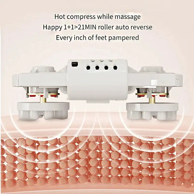 Electric Foot Massage Machine | Infrared Heat | 3D Roller Kneading | Home Relaxation