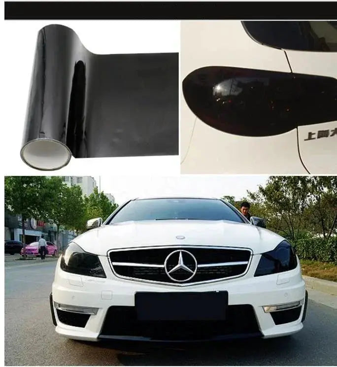 Gloss Transparent Light Black Smoke PVC Film Tint 30 X60cm Auto Car Light Headlight Taillight Tint Vinyl Film Sticker Wrap Cover from PriceLows™