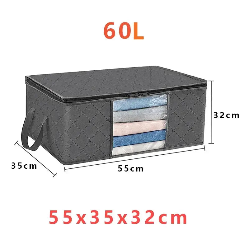 Large Capacity Clothes Storage Bag Foldable Blanket Storage Bags Storage Containers for Organizing Bedroom Closet Clothing from PriceLows™