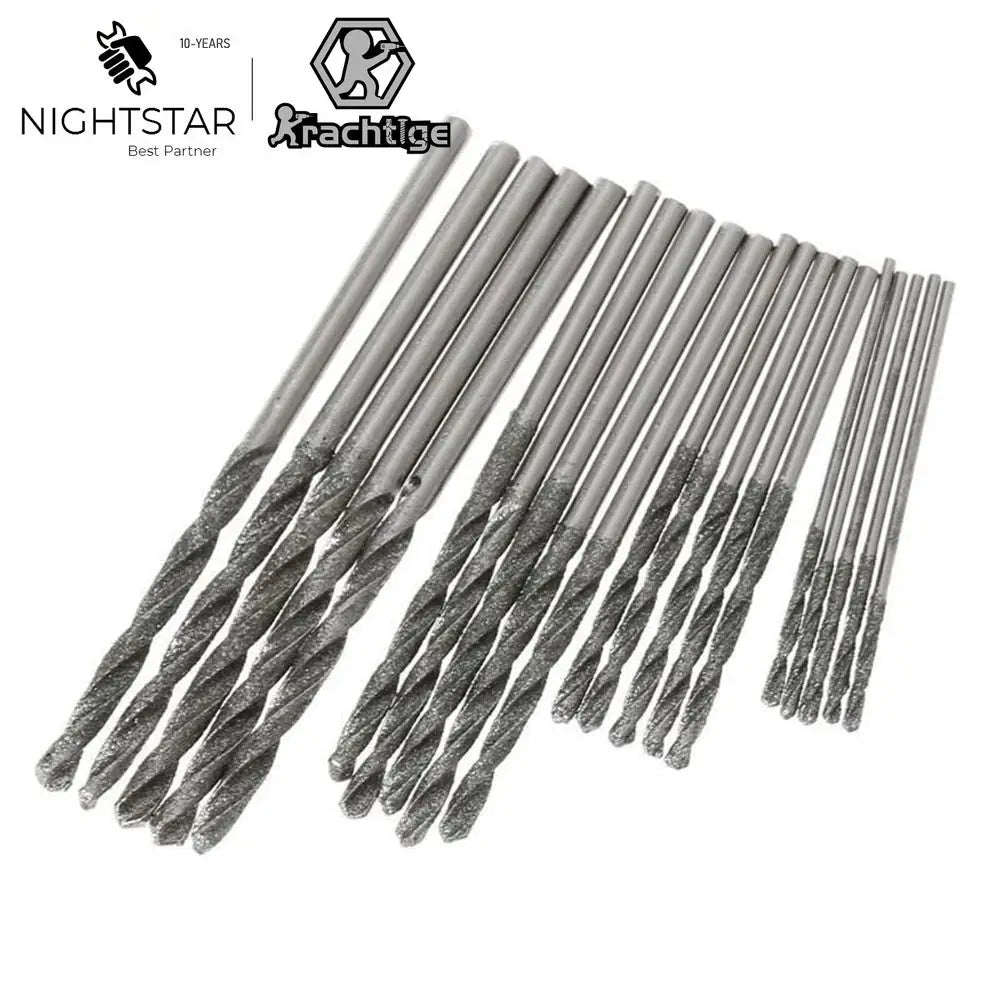 10Pcs Diamond Coated HSS Tipped Solid Bits Drill Twist Drills Bit Hole Saw / 0.8mm 1mm 1.2mm 1.5mm 1.8mm 2mm 2.5mm 3mm 3.5mm 4mm from PriceLows™