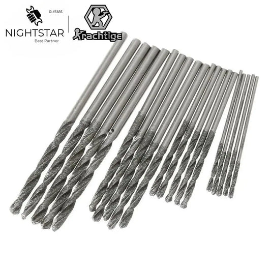 10Pcs Diamond Coated HSS Tipped Solid Bits Drill Twist Drills Bit Hole Saw / 0.8mm 1mm 1.2mm 1.5mm 1.8mm 2mm 2.5mm 3mm 3.5mm 4mm from PriceLows™
