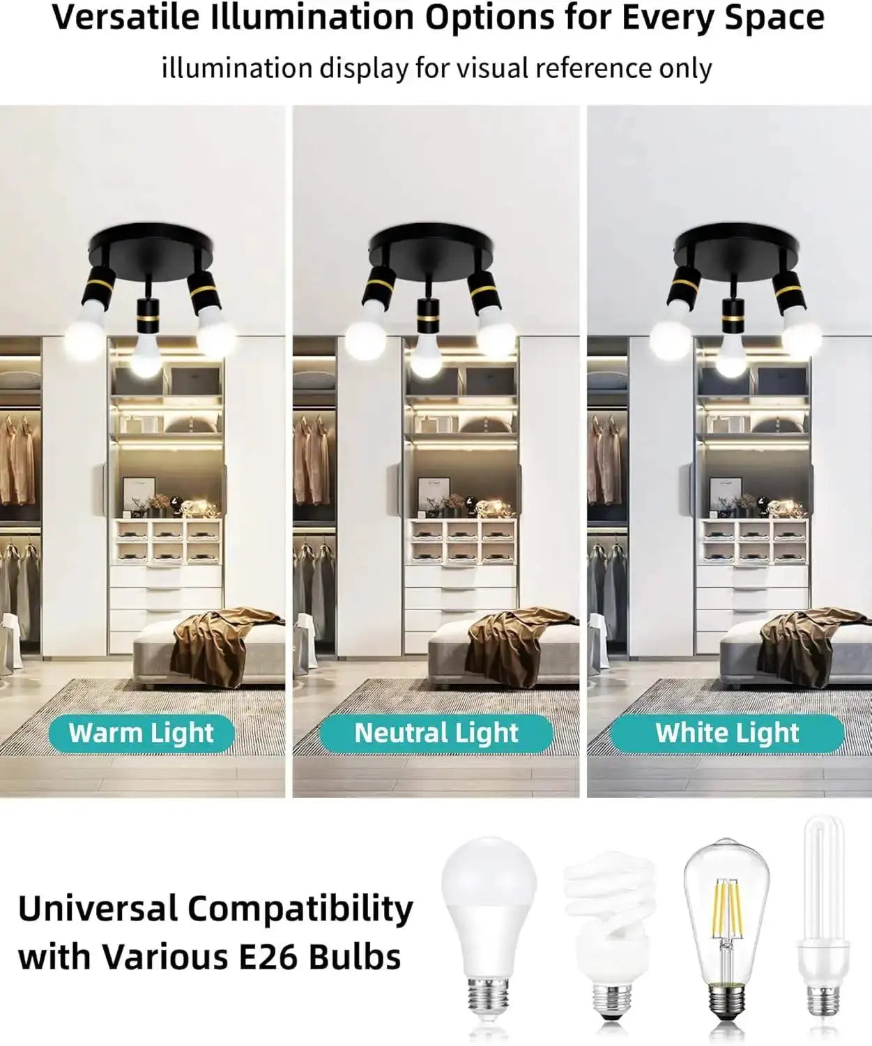Hot Sale 3-Light Minimalist Wall Lamps Black and Gold LED Track Lighting Ceiling Light for Home Restaurant from PriceLows™